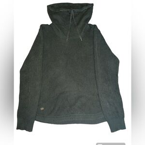 Lauren by Ralph Lauren Cotton Cowl-Neck Sweater Top with Drawstrings-Large